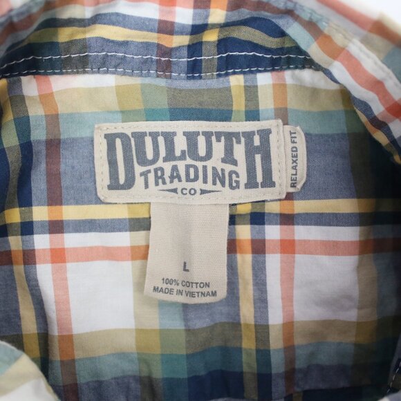 Duluth Trading Co. Mens Large BBQ Relaxed Fit Button Down Shirt - Picture 4 of 4